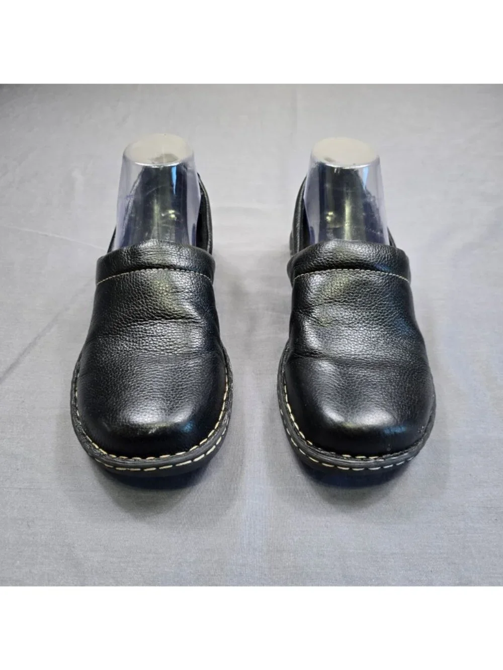 BOC Born 9.5M Womens Casual Slip-On Shoes Black Leather Comfort Loafers - Picture 4 of 9